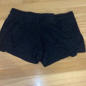 Black pajama soft shorts